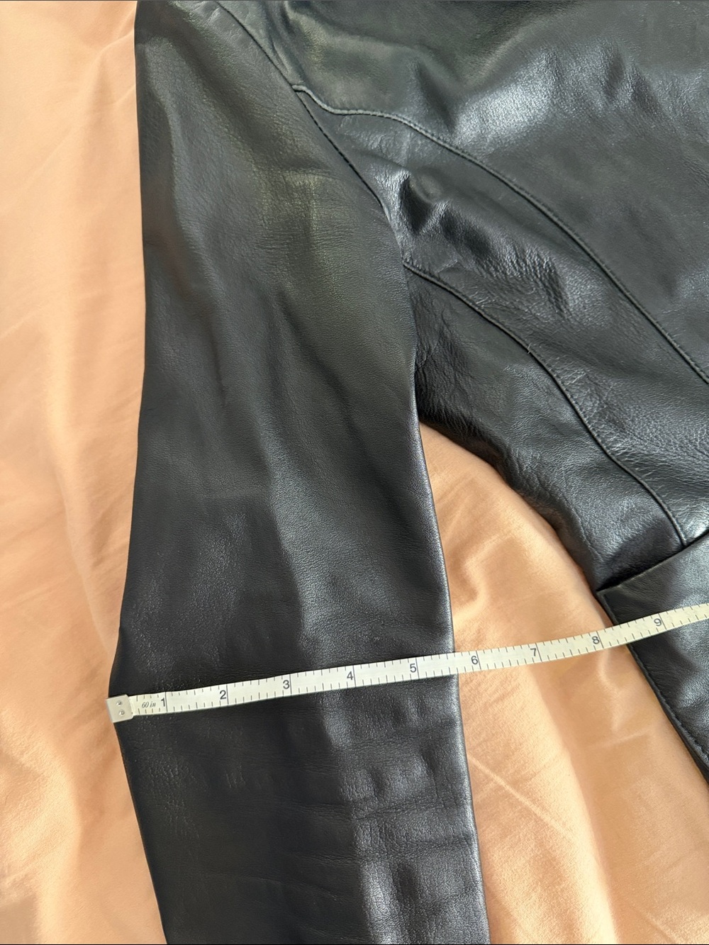 Canali Vintage Black Leather Jacket ya - Picture 14 of 14